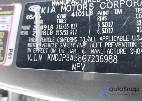 2016 Kia Soul + из США, поврежденный, VIN KNDJP3A58G7236988